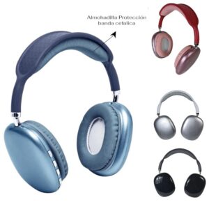 P9 PRO MAX AURICULARES VINCHA BLUETOOTH – TARJETA MICROSD – BATERIA RECARGABLE