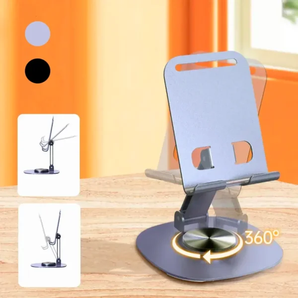SOPORTE DE CELULAR PARA MESA DE METAL GIRATORIO