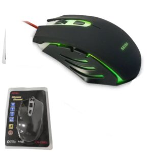 MOUSE GAMER SEISA 6 BOTONES – CABLE CORDON – LUCES