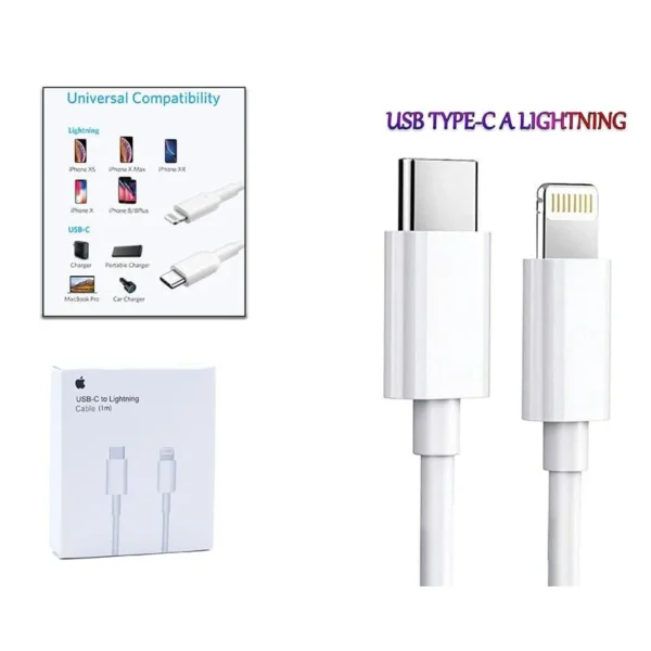 Cable Iphone Lightning A Type C 1M