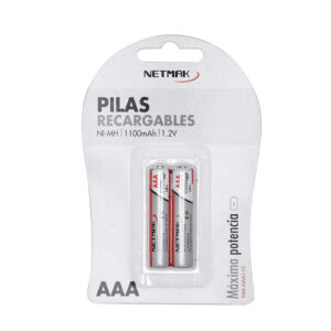 PILA RECARGABLE AAA NETMAK 1100 MAH X 2UNID – EL PRECIO ES POR LAS 2 UNIDADES