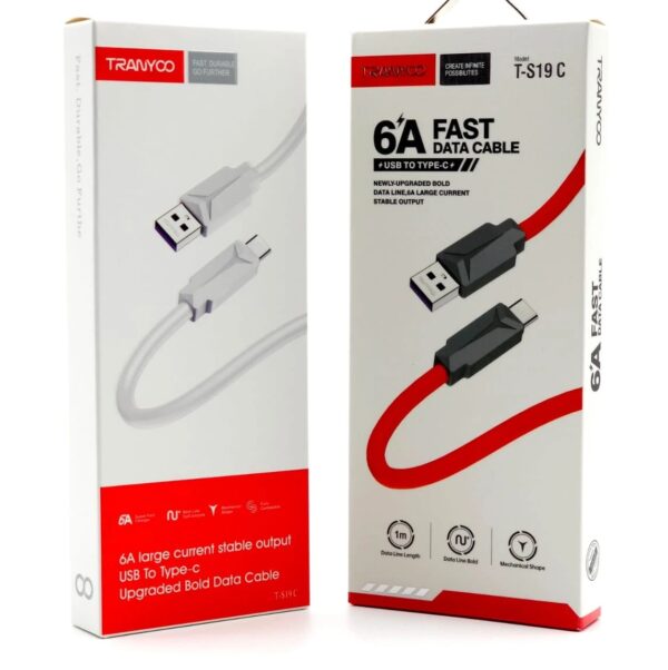 CABLE TIPO C TRANYOO 6A CARGA RAPIDA CALIDAD