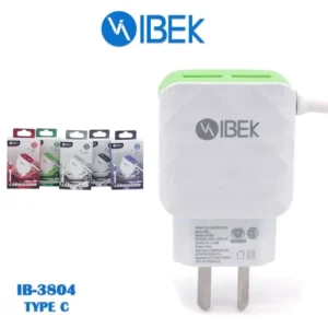 CARGADOR TYPE C IBEK 3.8A IBEK 2 PUERTO USB