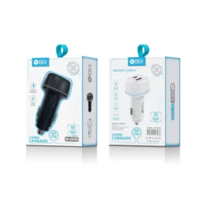 CARGADOR CABEZAL PARA AUTO 20W PD 1 PUERTO USB 1 PUERTO TYPE C