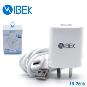 CARGADOR MICRO USB V8 IBEK 2.6A 1 PUERTO USB