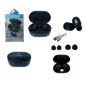 AURICULAR TIME BLUETOOTH CON PANTALLA LCD EN LA BASE CARGADORA