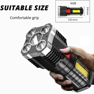 LINTERNA SEISA 5 LED – INDICADOR DE CARGA – BATERIA RECARGABLE