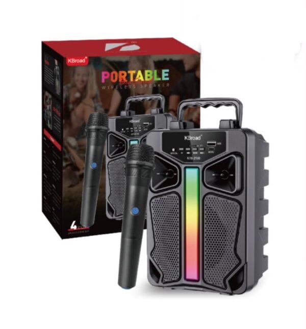 PARLANTE 4″ – INCLUYE MICROFONO INALAMBRICO – MICROSD – RADIO FM