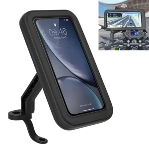 SOPORTE PARA CELULAR MOTO CON FUNDA HERMÉTICO PARA ESPEJO DE MOTO
