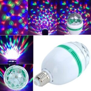 FOCO LED MULTICOLOR GIRATORIO A ROSCA
