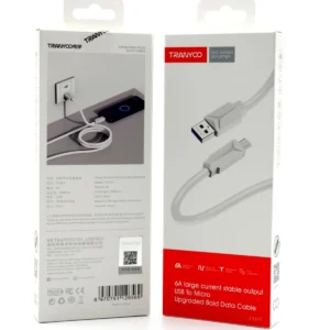 CABLE MICRO USB 6A TRANYOO