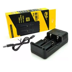 CARGADOR DOBLE CON CALBE USB PARA PILONES AZULES / ROJOS