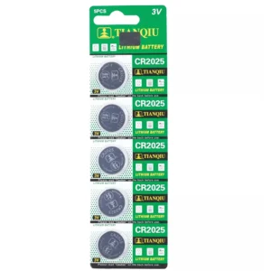 PILAS CR2025 3V BLISTER 5 UNIDADES TIANQIU