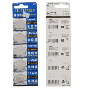 PILAS CR2032 BLISTER 5 UNIDADES TIANQIU