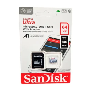 TARJETA MEMORIA SD 64GB SANDISK ULTRA 140MB/S FULL HD VIDEO