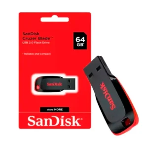 PENDRIVE SANDISK CRUZER BLADE 64GB USB 2.0 ORIGINAL