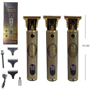 CORTA PELO / BARBA TIME MATERIAL DE METAL CON PANTALLA – BATERIA RECARGABLE