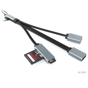CABLE HUB TIPO C SEISA – 1 USB 3.0 – 2 USB 2.0 – MICROSD – SD