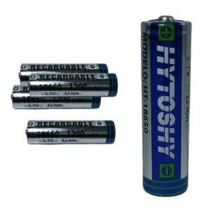 PILA/PILON RECARGABLE HYTOSHY 18650 PARA PARLANTES 1200 MAH – LINTERNAS TACTICAS – VAPER – MICROFONO BLUETOOTH