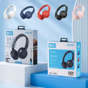 AURICULAR VINCHA INALÁMBRICO CANCELACIÓN DE RUIDO IBEK 50 HS BATERIA
