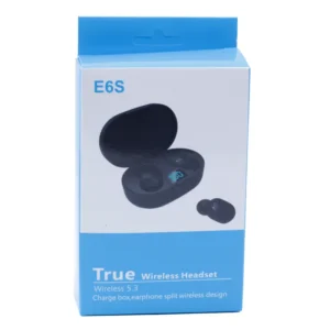 AURICULAR BLUETOOTH TRUE WIRELESS HEADSET E6S CON VISOR