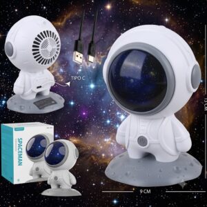 PARLANTE MINI ASTRONAUTA BLUETOOTH CON LUCES
